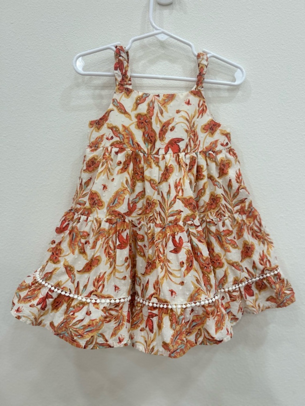 Tommy Bahama tiered floral spaghetti strap toddler dress 24mo 2t vacation resort